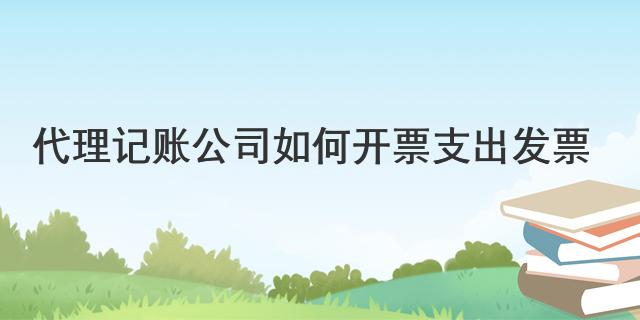 代理记账公司如何开票 开云体育 开云官网支出发票(图1)