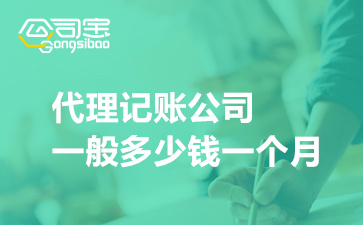 Kaiyun 开云体育代理记账公司一般多少钱一个月(公司代理记账一年多少优惠)(图1)